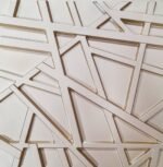 Panel 3D Golden Shapes