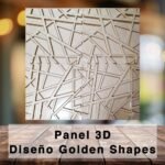 Panel 3D Golden Shapes - Image 2