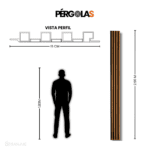 Pérgola WPC Roble Black - Image 3