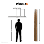 Pérgola De Exterior Teca - Image 4