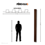 Pérgola PVC Caoba - Image 5