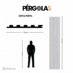 PÉRGOLA TELA DIAMANTE - Image 2