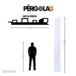 PERGOLA 3D WPC DIAMANTE (0.19 X 2.90MT) - Image 2