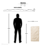 PIEDRA PU EXTERIOR ROCA CREMA  0.60 X 1.20 X 5CM - Image 2