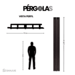 PERGOLA WPC EXTERIOR GREY - Image 3