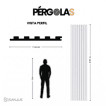PÉRGOLA BLANCO MATE - Image 2