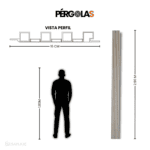 PERGOLAS PVC GRIS POLAR - Image 2